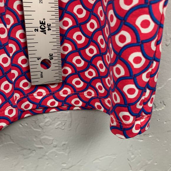 J. McLaughlin Lola Fringe Dress Womens Small Pink White Catalina Cloth Sleveless - Picture 5 of 8